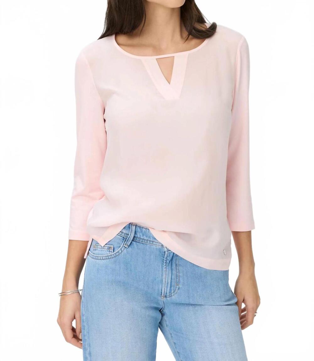 NEW BRAX clarissa top in rose quartz